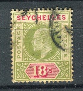 SEYCHELLES; 1903 early Ed VII issue fine used 18c. value