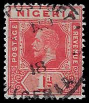 Nigeria #2 Used; 1p King George V (1914)