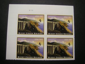 Scott 4439, $18.30 Bixby Creek Bridge, PB4 #V1111 UL, MNH American Landmarks