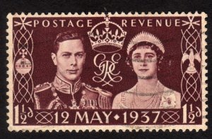 1937 Great Britain 1 1/2p, Used, Sc 234