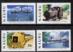 NAURU - 1982 - Phosphate Shipments,- Perf 4v Set - Mint Never Hinged