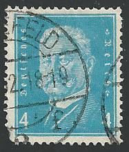 Germany #367, von Hindenburg, Used**-