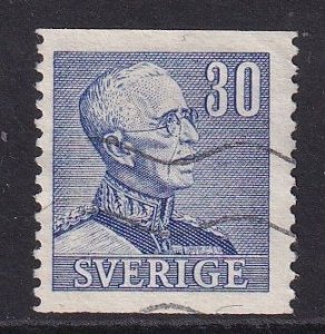 Sweden #305 used 1940  Gustav V  perf. 12 1/2 vertically 30o ultra