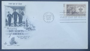 Scott 1145  FDC  Boy Scouts of America  Artcraft Cachet