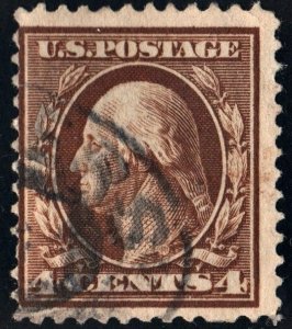 SC#377 4¢ Washington (1911) Used