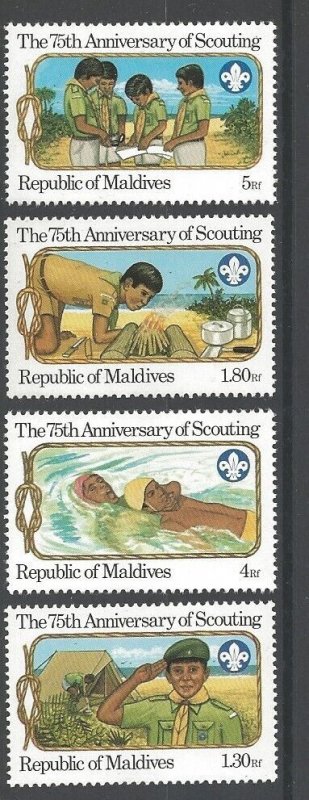 1982 Maldive Islands Boy Scout 75th anniversary