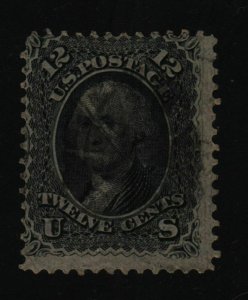 1861 Washington Sc 69 used 12c black CV $95