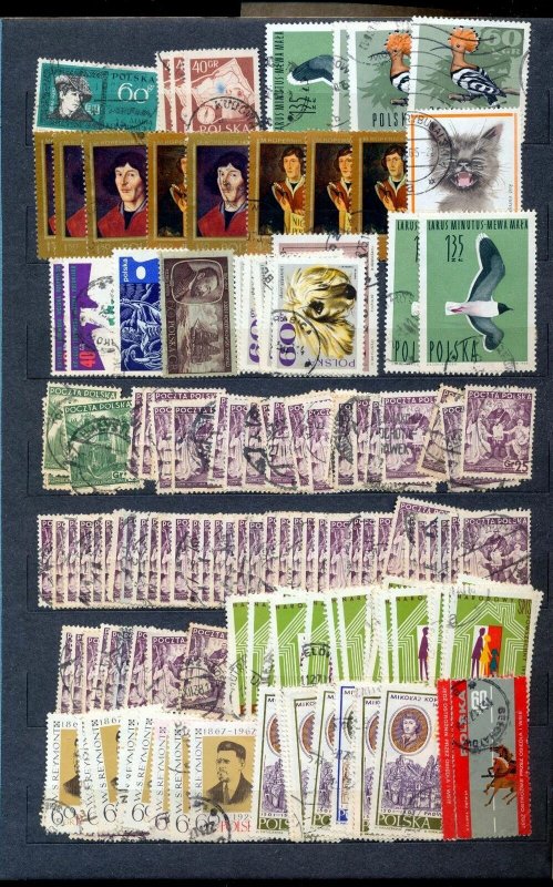 POLAND Early/Modern Used Accumulation (Apprx 300 Items)Seq 373