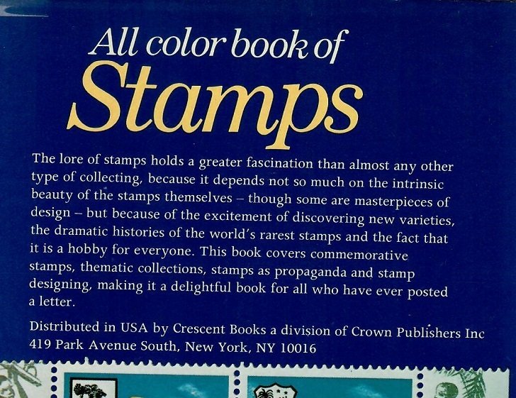 Stamps Literature All Color Book of Stamps Kenneth Chapman and Barbara  Baker