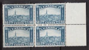 Canada #176 VF/NH Margin Block