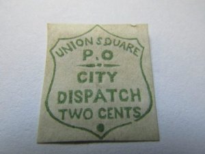 US Local Stamps,Scott #141L? Union Square P.O. City Dispatch 2 cents, 1852 MH NG