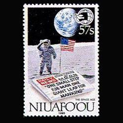 TONGA-NIUAFOU 1989 - Scott# 122 Moon Landing Set of 1 NH