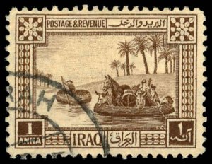 IRAQ Sc 2 USED - 1923 1a - Gufas on the Tigris River