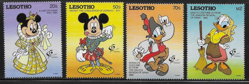 Lesotho 897-901 Disney Grenada '92 MNH c.v. $14.85