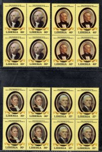 LIBERIA SC# 901-10 BKS/4 FVF/MNH