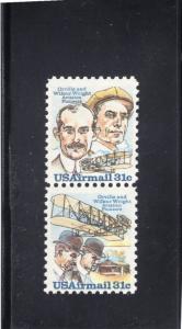C92a Wright Brothers, MNH vert.pair