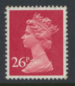 GB Machin 26p SG X971 SC#  MH130 MNH All Over Phosphor see scan & details