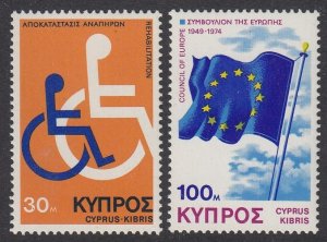 Cyprus 432-3 Disabled Persons mnh