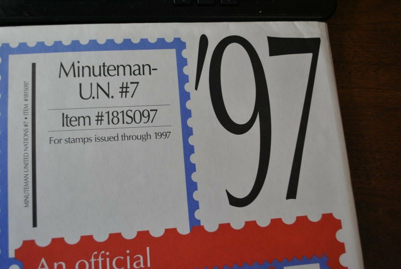 Scott U.N.1997 #7 Minuteman supplement, new unused