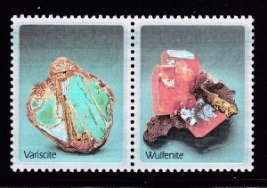 US 2702-3d 29c Minerals Silver Omitted Error Pair Variety w/Cert XF OG NH (001)