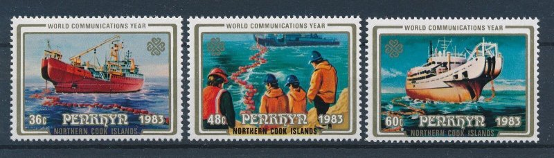 [116772] Penrhyn 1983 Ships boats World Communication year  MNH
