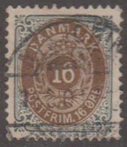 Denmark Scott #47 Stamp - Used Single