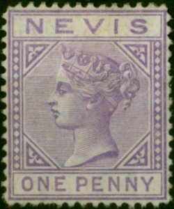 Nevis 1879 1d Lilac-Mauve SG23 Fine MM