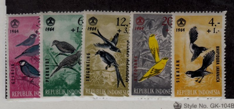 Indonesia Sc B160-4 NH issue of 1965 - Birds 