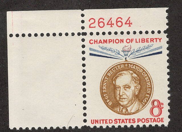 L865 Scott# 1137 MNH Plate # Single