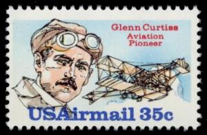 C100 Glenn Curtis F-VF MNH single stamp