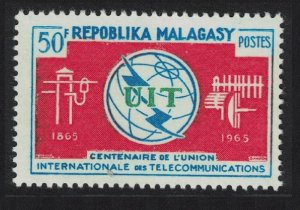 Malagasy Rep. ITU Centenary 1965 MNH SG#94