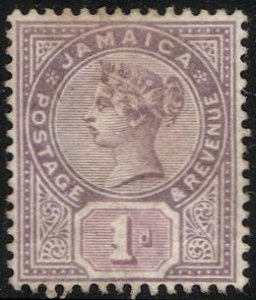 JAMAICA 1889 Scott 24  1d  Unused VF,  no gum , cv $14