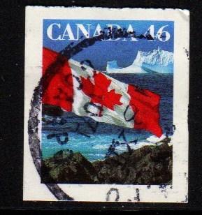 Canada - #1698 Flag over Icebergs  - Used