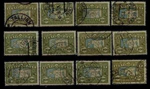 Estonia 78 used,12x,SCV42