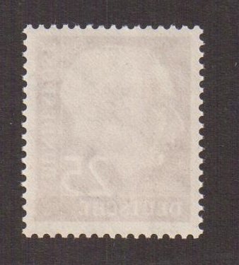 Germany  #711y  cancelled  1960  President Heuss 25pf   fluorescent