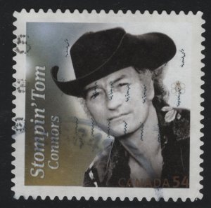 Canada 2009 used Sc 2334b 54c Stompin' Tom Connors ex booklet