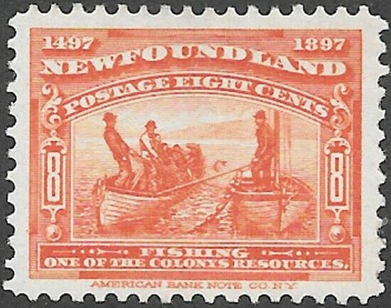 Newfoundland Scott Number 67 VF H