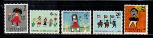 Netherlands Antilles #B59-B63  MNH  Scott $1.25