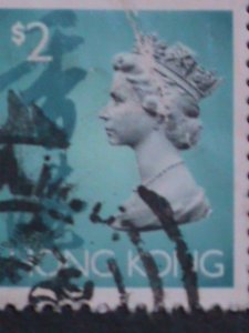 ​HONG KONG-CHINA 1992 SC# 651A QUEEN ELIZABETH II STAMP- USED VERY FINE