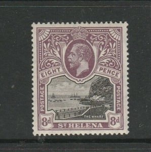 St Helena 1912/6 GV Defs 8d MM SG 78