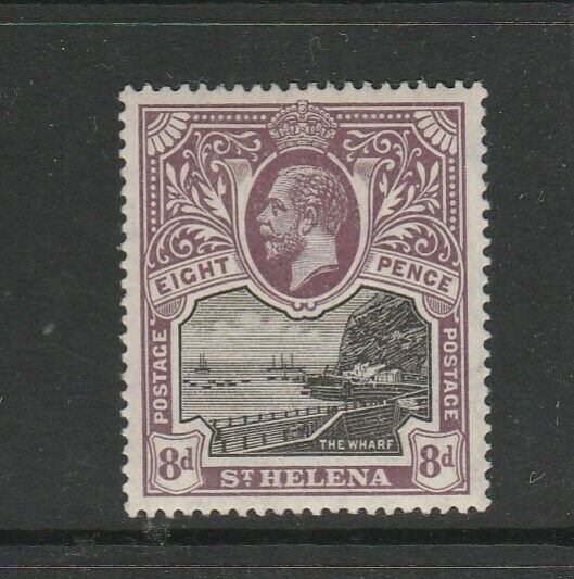 St Helena 1912/6 GV Defs 8d MM SG 78