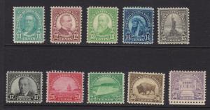 692 - 701 Set VF-XF OG mint never hinged with nice color cv $ 141 ! see pic !