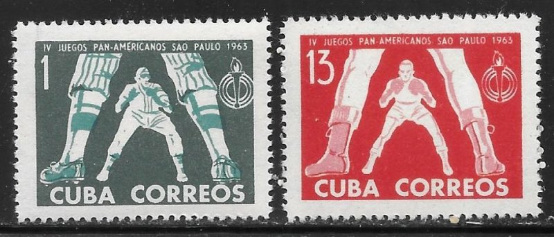 Cuba 783-784 1963 Pan American Games set MNH