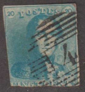 Belgium Scott #2 Stamp - Used Single