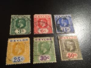 Ceylon sc 202a,204a,206-209 uhr