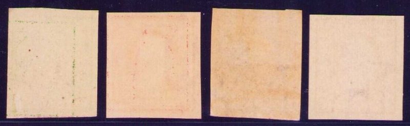 Scott 343-346 Imperf Mint Never Hinged 1908-1909
