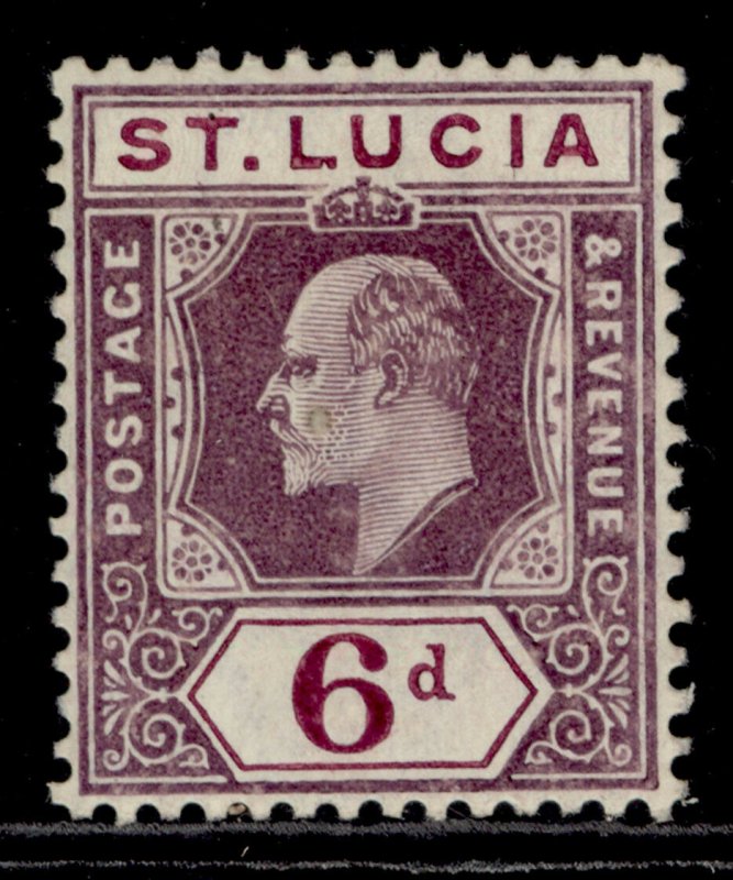 ST. LUCIA EDVII SG72ab, 6d dull purple & bright purple, M MINT. 