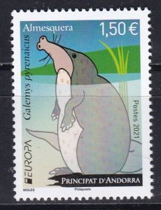 Andorra (French), Fauna, Animals, EUROPA MNH / 2021