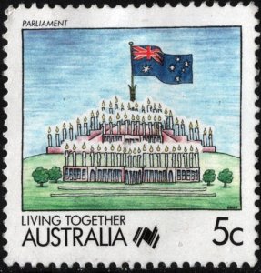 Australia SC#1057 5¢ Living Together: Parliament (1988) Used