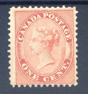 Canada 1c Pale Rose SG29 Mounted Mint